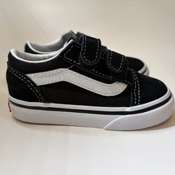 Vans Old Skool V Black size 6 Toddler Shoes
