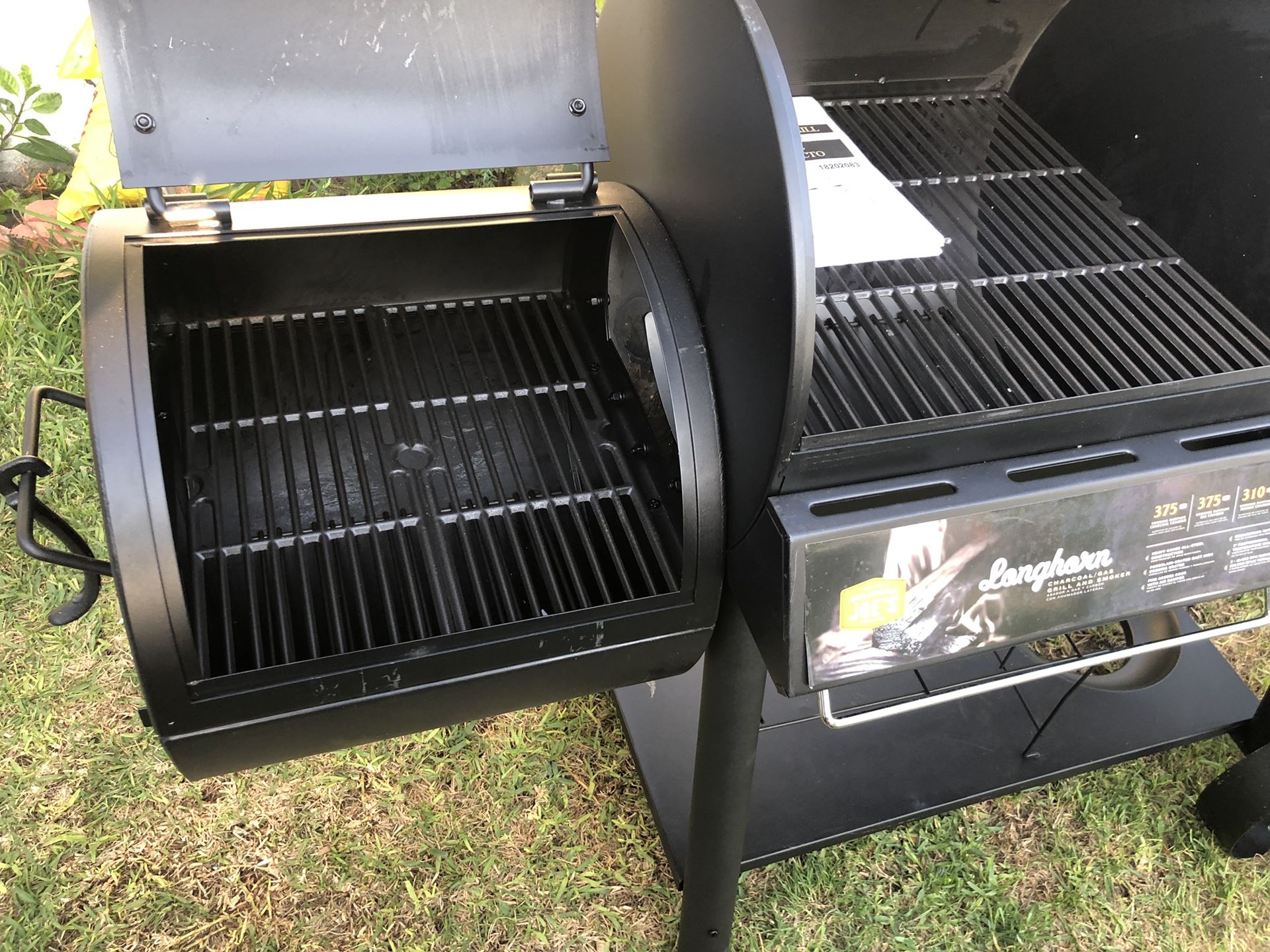 Oklahoma Joes Charcoal Gas Smoker Grill Oklahoma Joe's Longhorn Black