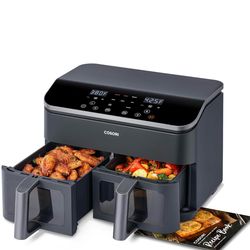 Cosori dual air fryer with silicone liners