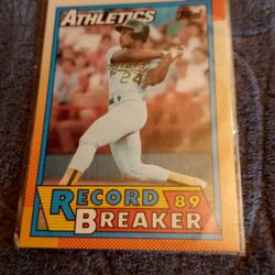 Ricky Henderson (1990 Topps) Baseball Trading Card 
