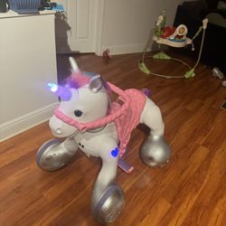 Kid Trax Toddler/Kids Rideamal Unicorn 12 X Volts Ride On Toy, Lights and Sound
