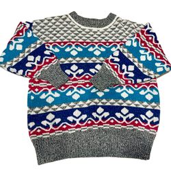 Vintage 80’s Ski Sweater, Women’s Size L