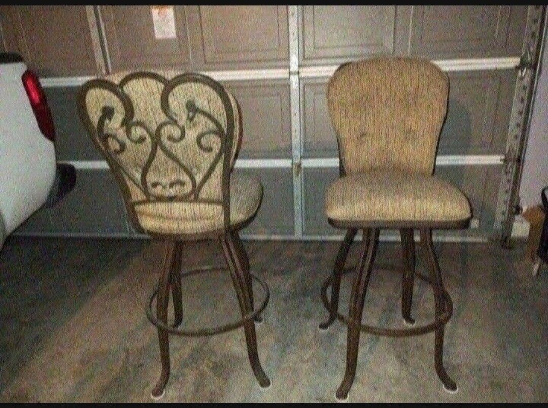 Pair Of Swivel Bar Stools *Sold As Set* $45