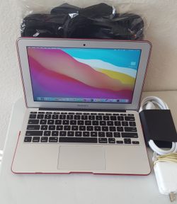 Macbook Air 11",2015 Come With Pink Cover Or Black Or Red + BAG