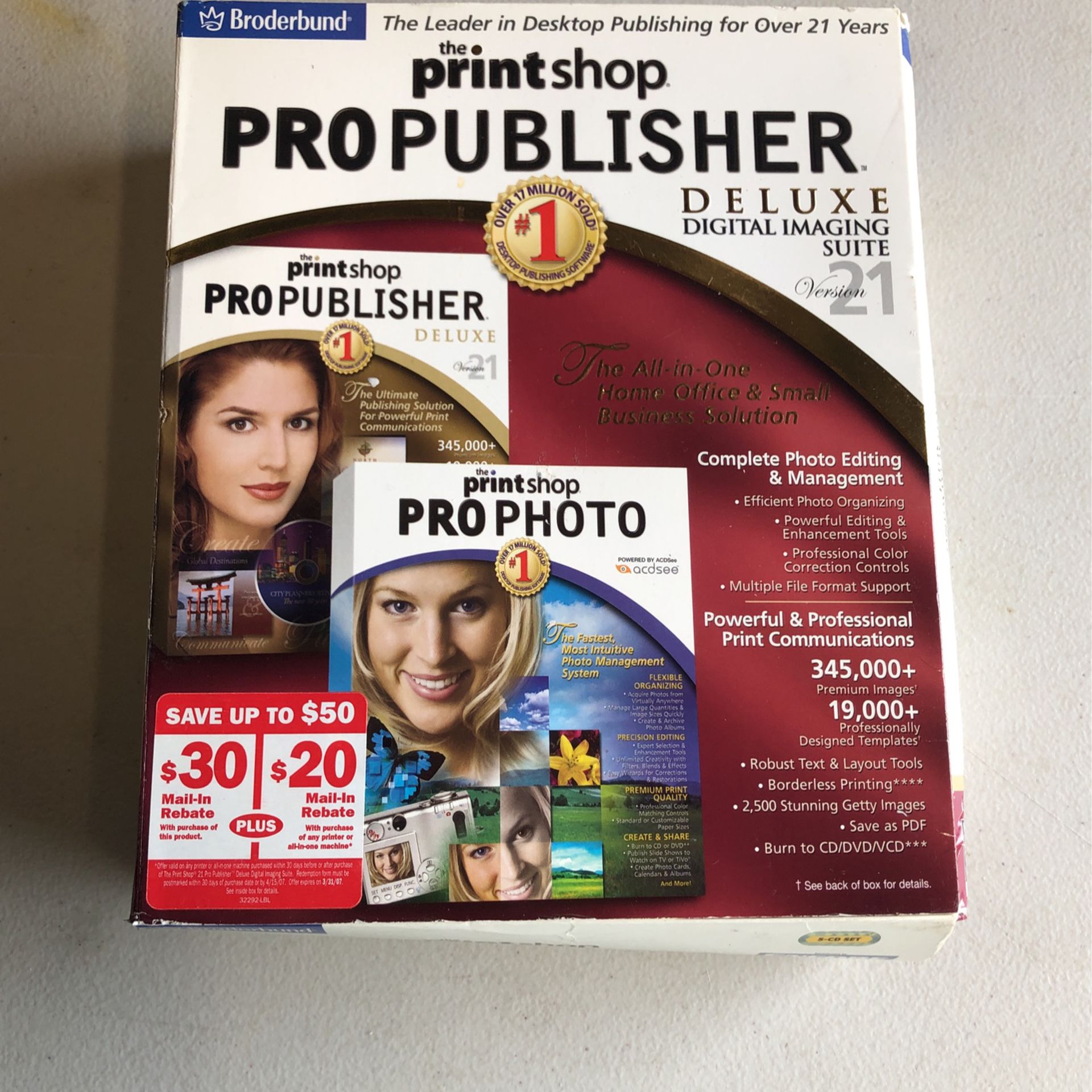 Brøderbund Print Shop Pro Publisher Deluxe Version 21