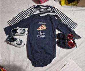 Baby Onesies and Nautica Shoes Bundle