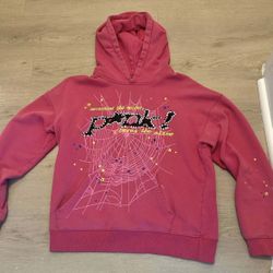 Pink spider hoodie 