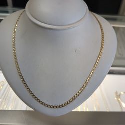 14k Gold Cuban Link Necklace 8.6 Grams 24 Long Layaway Available 10% Down If You Are Interested Ask For Maribel Thank You 