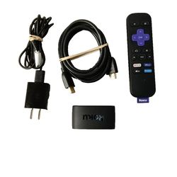 Roku Express 4K+ Streaming Device Black complete tested reset working great