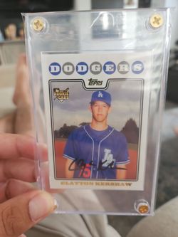 Clayton Kershaw Topps Rookie Card Signed
