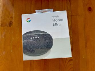 Brand New & Factory Sealed: Google Home Mini Smart Speaker (Charcoal)