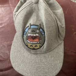  My Neighbor Totoro Bioworld Collector Cap Gray Fuzzy SnapBack 