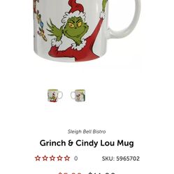 Set Of 4 Grinch Mugs 