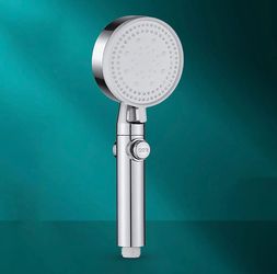 Handheld Showers, Bathroom Shower Head, Shower Head with On and Off Pause Button, 5 Saving Modes with Massage, Spa Experience, Water Saving, High Pres