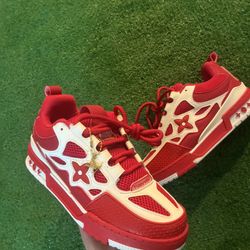 Red LV SKATES Size 9