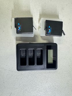 For gopro 5/6/7/8 1800 mAh battery THREE CHARGER