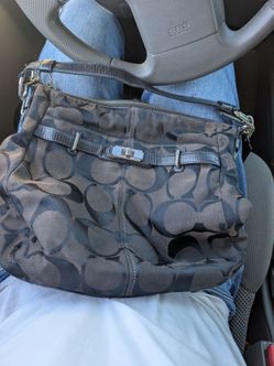 Coach Signature Canvas Shoulder Bag