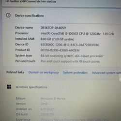 Hp Pavilion X360 Convertible 14