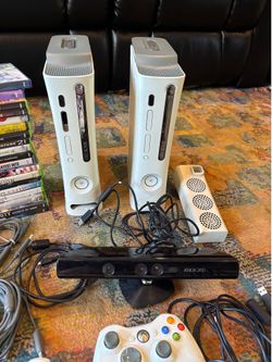 Xbox 360 Lot. Console, Controllers, Games, HD-DVD
