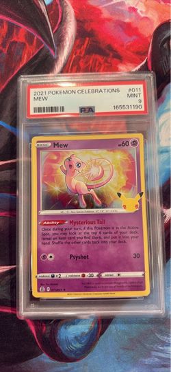Pokémon Mew TCG Card Celebrations 011/025 Holo Rare 2021 25th Anniversary PSA 9