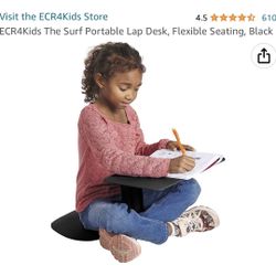 ECR4Kids The Surf Portable Lap Desk, Flexible Seating
