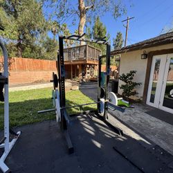 Squat Rack With Weights