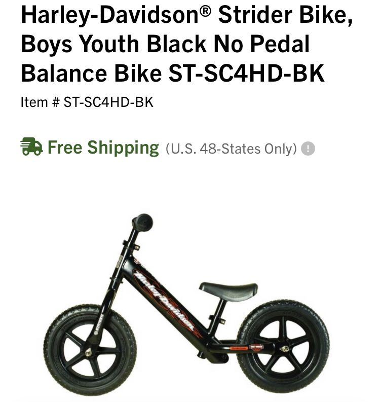 Harley Davidson Balance Bike for Sale in Chicago IL OfferUp