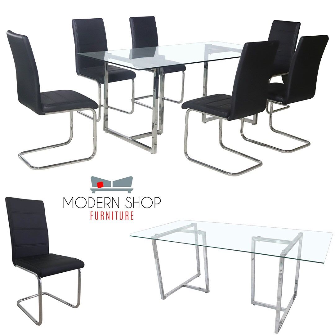 Dining Sets ☑️ Sets Included (6-Chairs and 1-Dining Table 🔆 Brand New - Various Colors Availables -Fast Delivery 🚚 