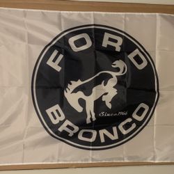 Ford Bronco Garage Banner