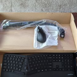 Wireless Ergonomic Keyboard And Vertical Mouse Set