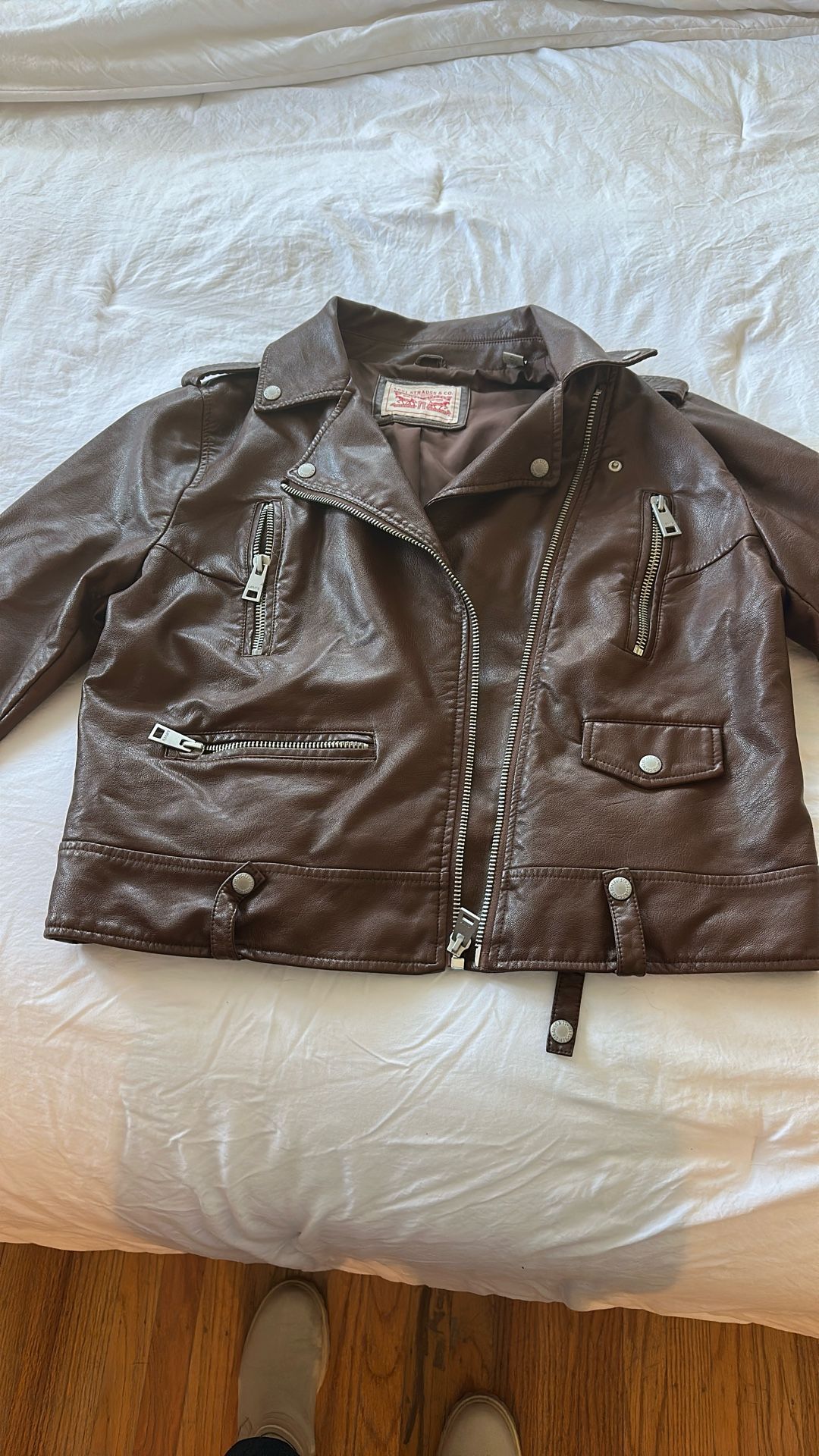 Brown Pleather Levi’s Jacket