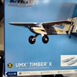 RC beginner airplane UMX timber x brand new in a box bind and fly