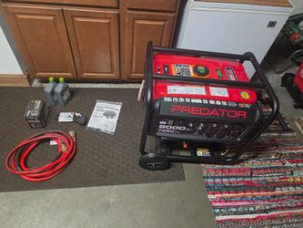 Predator 9000W Portable Generator (New with accessories)