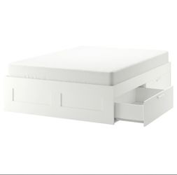 IKEA queen size bed frame and 6 drawer