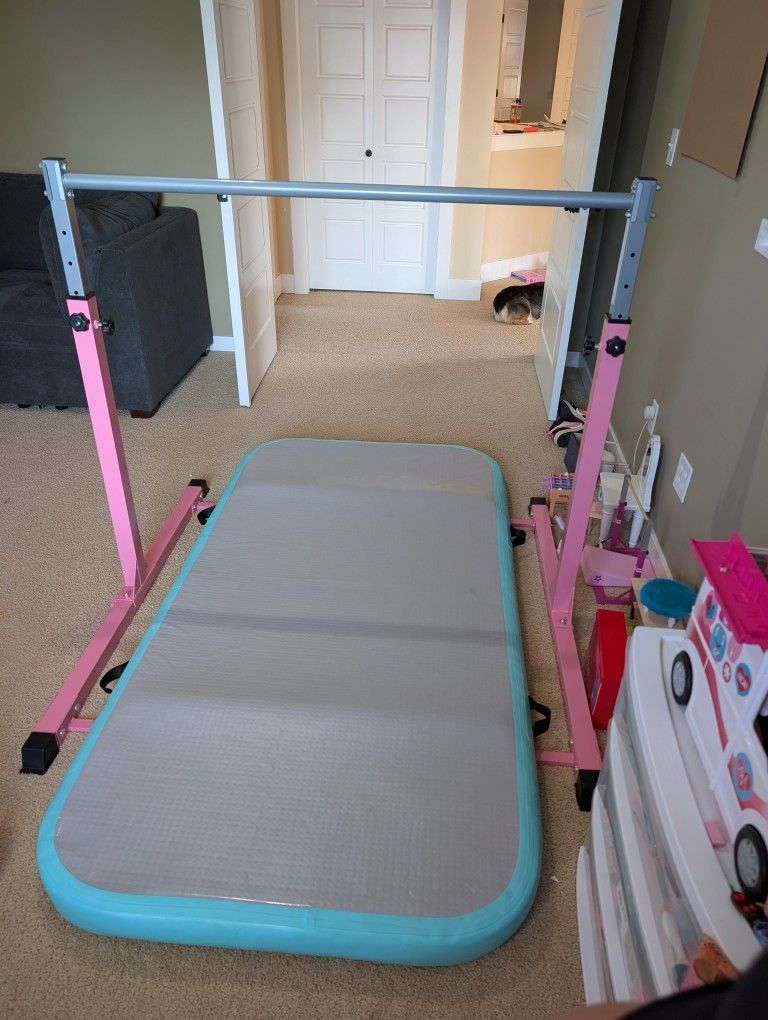 Gymnastics Bar and Mat