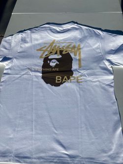 Bathing ape x stussy size large