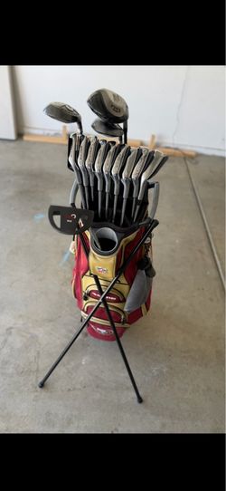 49ers golf bag with woods