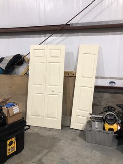 Two folding doors