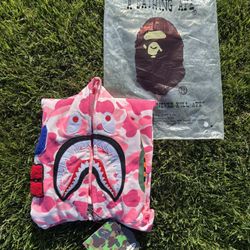 Pink Bape Zip up