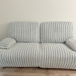 Reclining Plush Couch 