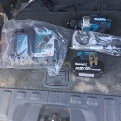 Makita Battery Drill And Battery Plus Charger 