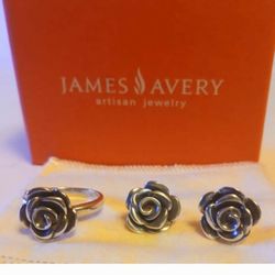 James Avery Retired Set $600 Ring Size 10$300 Earrings $300