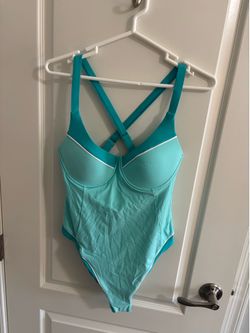NWT - Women’s Teal One-Piece Swimsuit with Crisscross Back