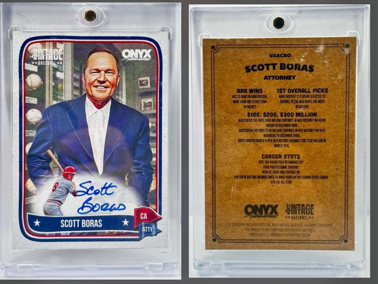 2024 Onyx Vintage Extended - Scott Boras - Autographs