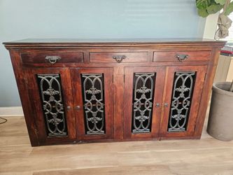 Wooden buffet cabinet