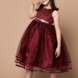 New With Tags Glitter & Tulle Flower Girl Dress, Girl’s Formal Dress & Pageant Dress $49.99