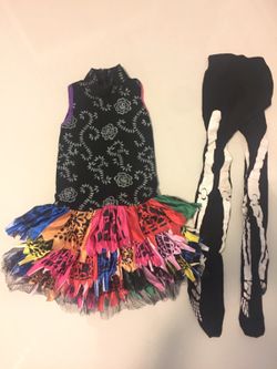 Skeleton Bailarina Costume 6/7 years