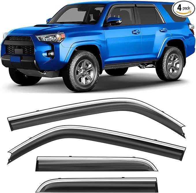 Car Window Visor Set for 2010-2023 Toyota 4Runner