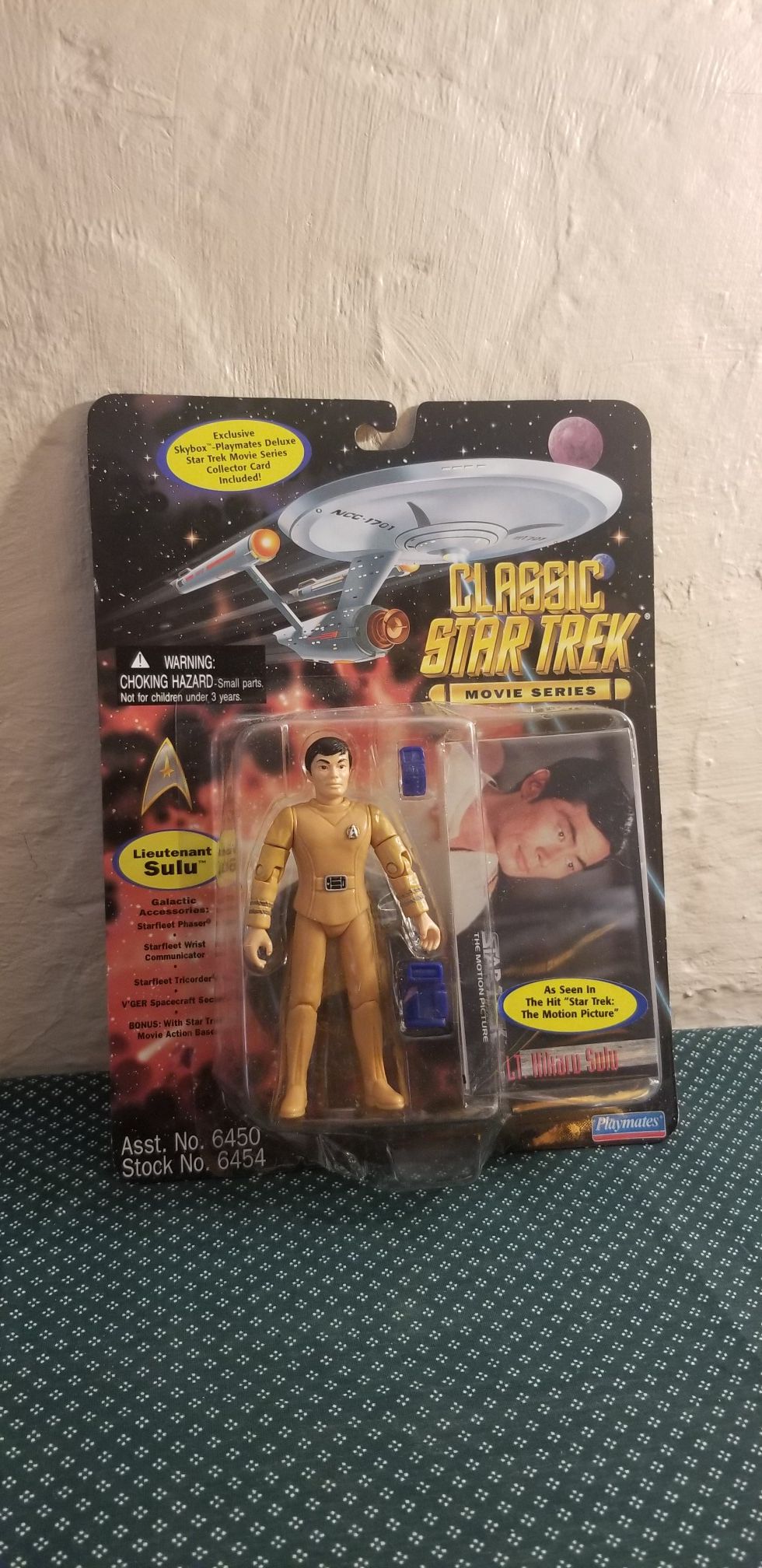 Playmates Classic Star Trek Movie Series Lieutenant Sulu 4.5" Action Figure New