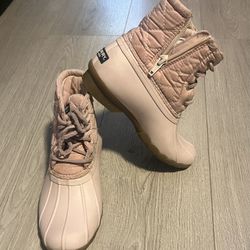 Girls Pink Sperry Saltwater Boot